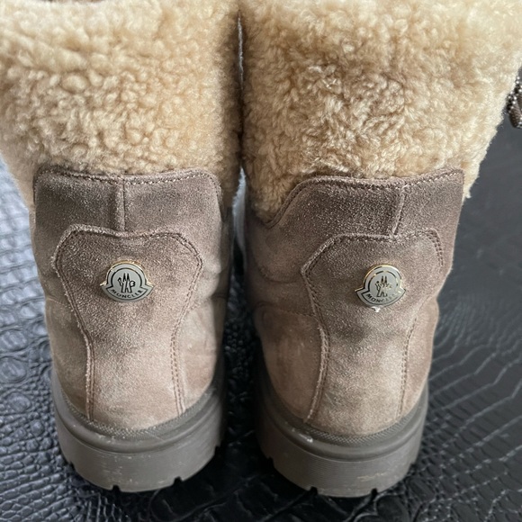 Moncler shearling lace up boot - Picture 5 of 6